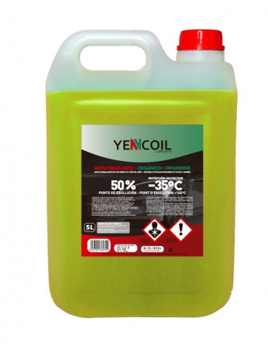 CAN YENCOIL ORGANIC ANTIFREEZE 50% 5L YELLOW