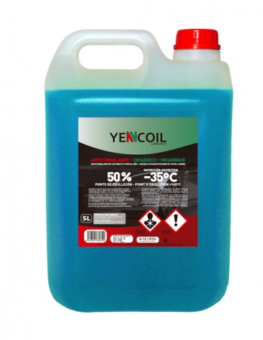 CAN YENCOIL ORGANIC ANTIFREEZE 50% 5L BLUE (4X