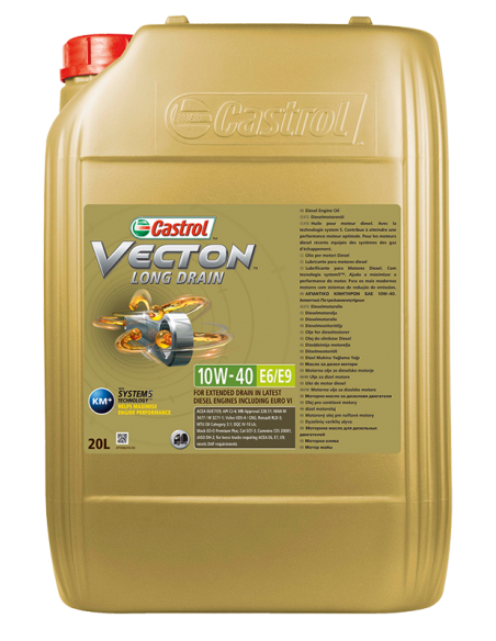 CASTROL VECTON LONG DRAIN 10W-40 E6/E9 20 L | Lugrasa