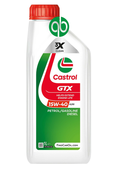 CASTROL GTX 15W-40 A3/B3 (BOTELLA 1 L) | Lugrasa