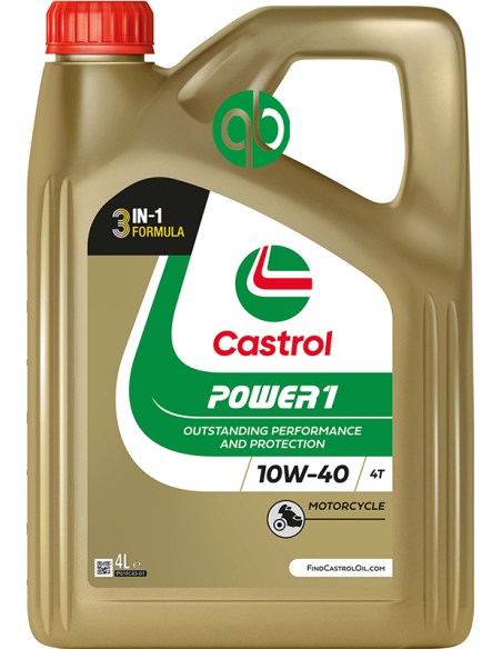 CASTROL POWER 1 4T 10W40 4L CAN (15043F)