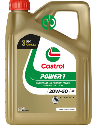 Bidon CASTROL POWER 1 4T 20W50 4L (15049B)