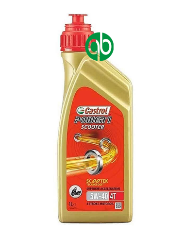 BOUTEILLE CASTROL POWER 1 SCOOTER 4T 5W40 1L PIAGGIO