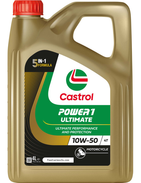 BIDON CASTROL POWER 1 ULTIMATE 4T 10W50 60L | Lugrasa