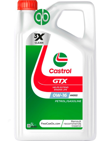 LATA CASTROL GTX 0W16 AN2022 5L